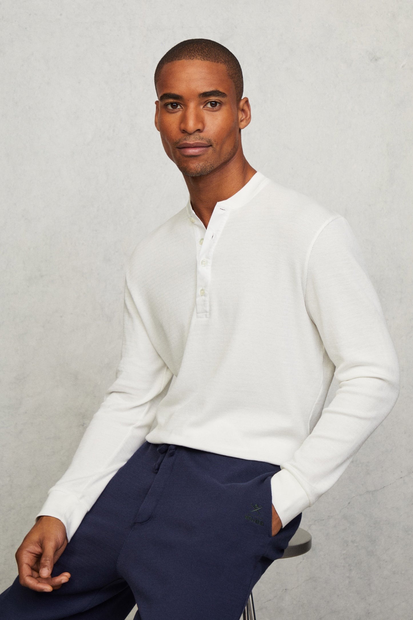 Hackett x Wellwear Waffle Lounge Henley