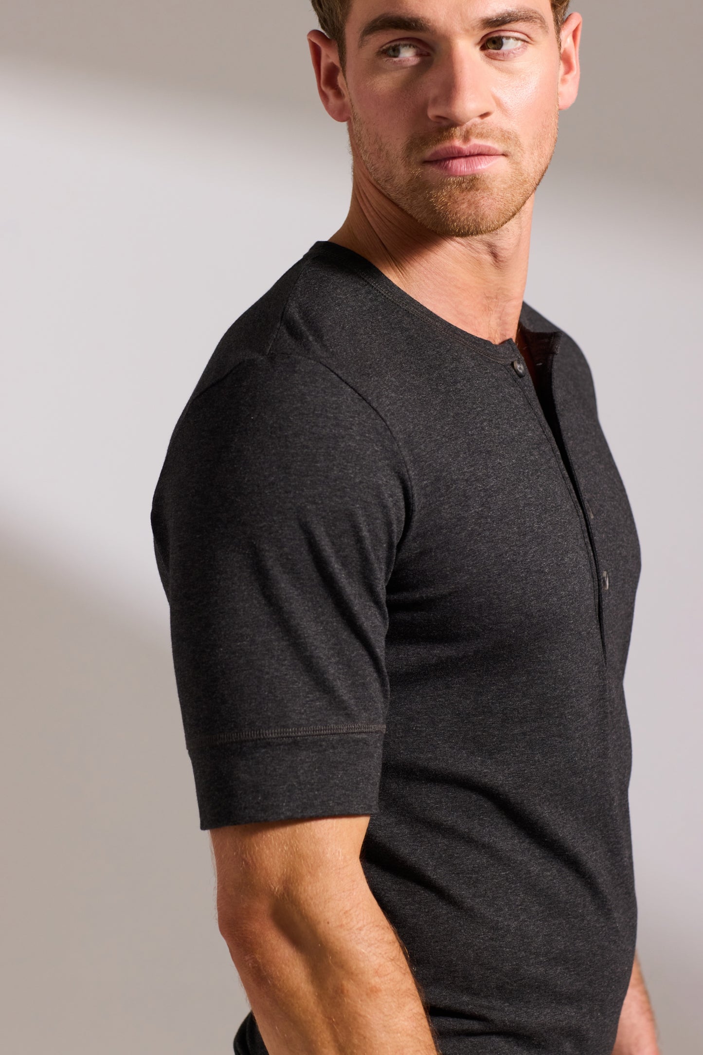 Premium Pyjama Henley Short Set