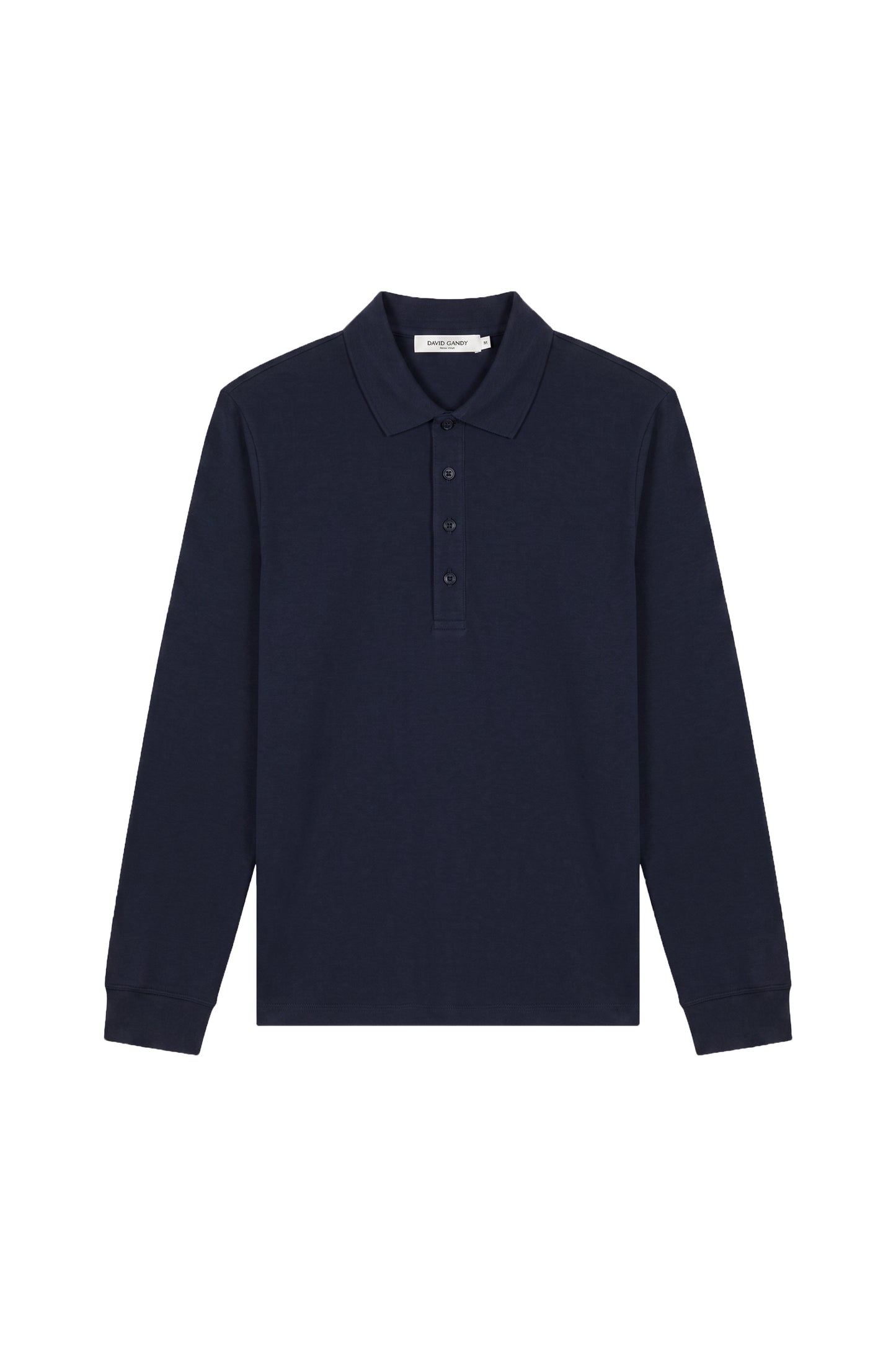 Long Sleeve Cotton Polo