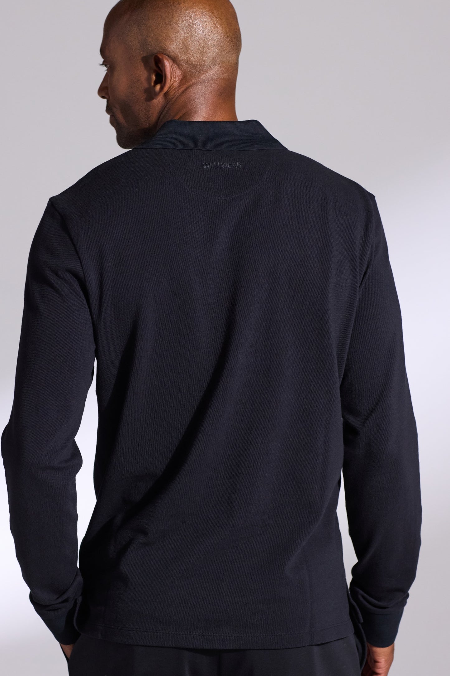 Long Sleeve Cotton Polo