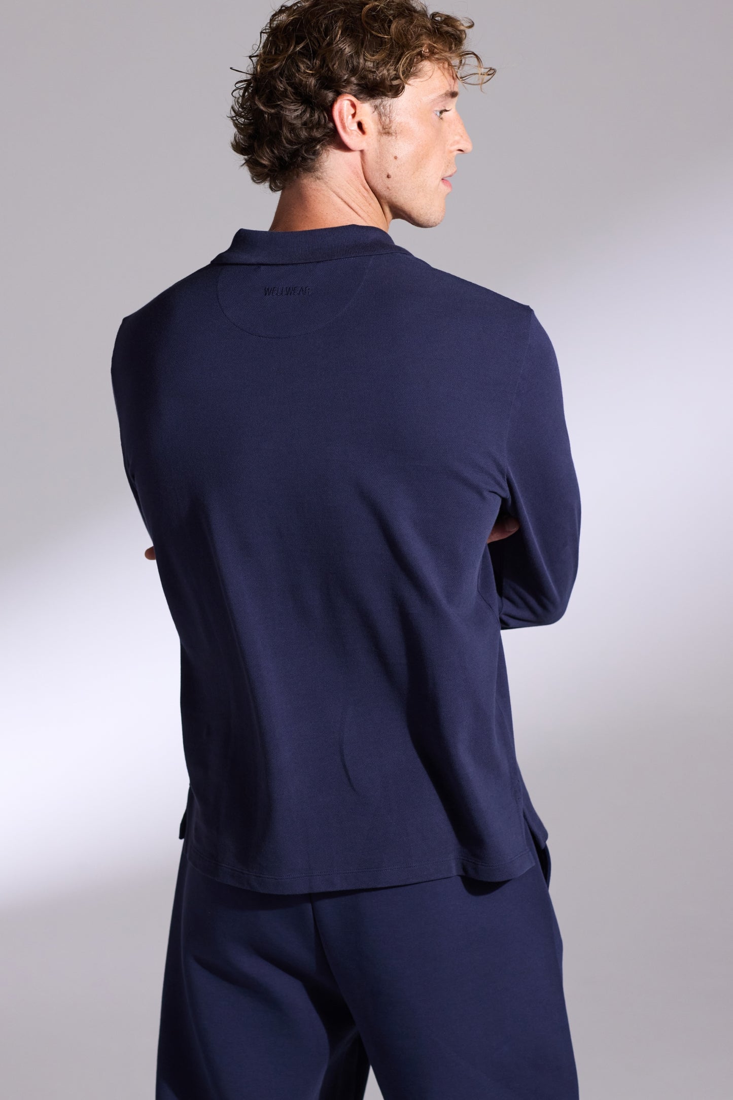 Long Sleeve Cotton Polo
