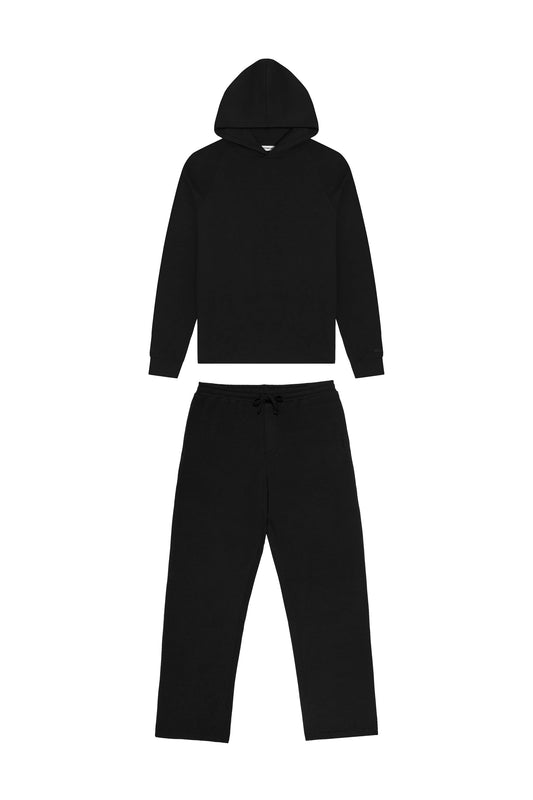Luxury Lounge Straight Pant Hoodie Set