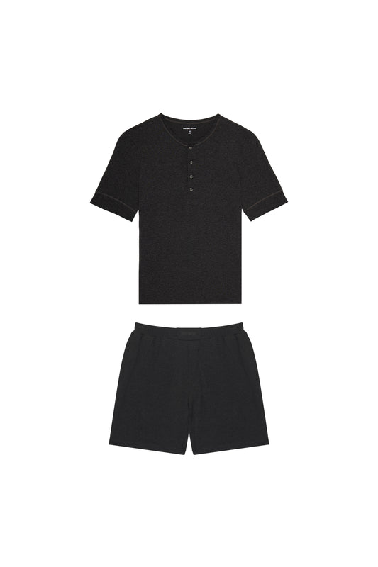 Premium Pyjama Henley Short Set