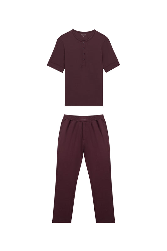 Premium Pyjama Henley Tee Set
