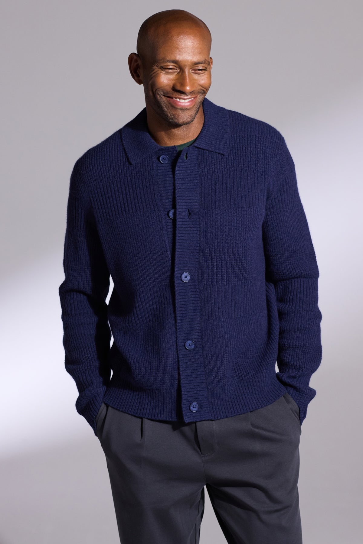 Textured Stripe Cardigan