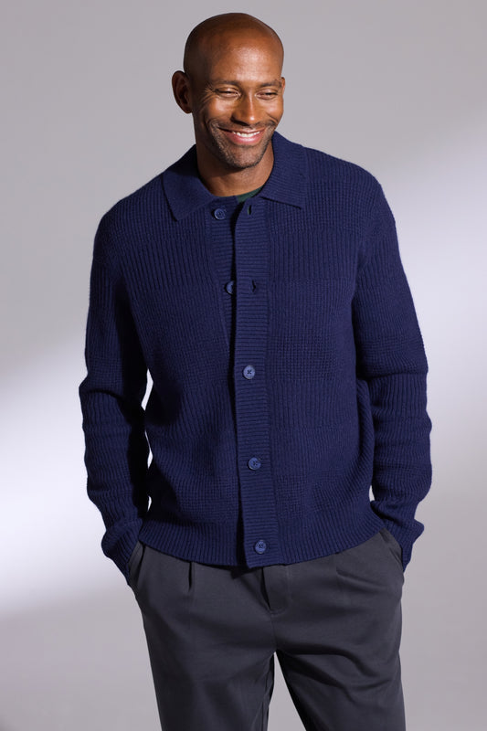Textured Stripe Cardigan