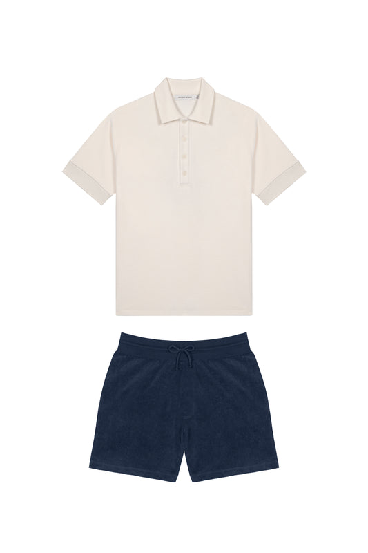 Towelling Polo Set