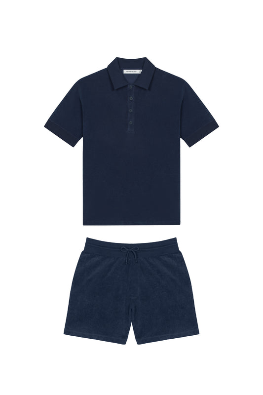 Towelling Polo Set