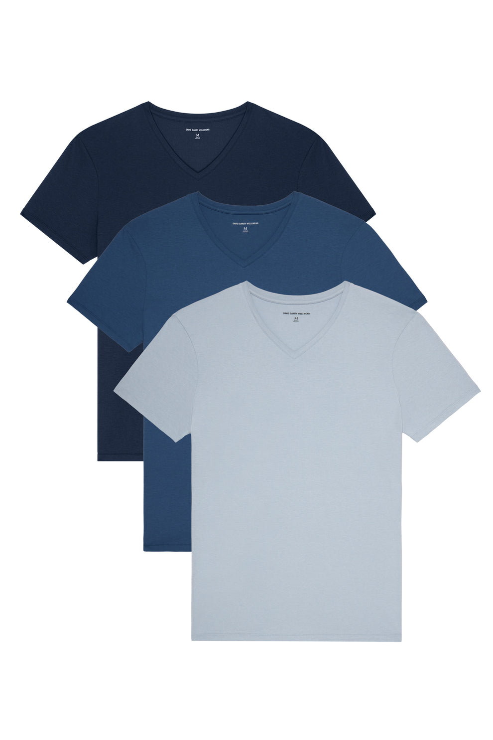 Wonderful V Neck Striped Shirt - Navy/White/Light Blue main image 1