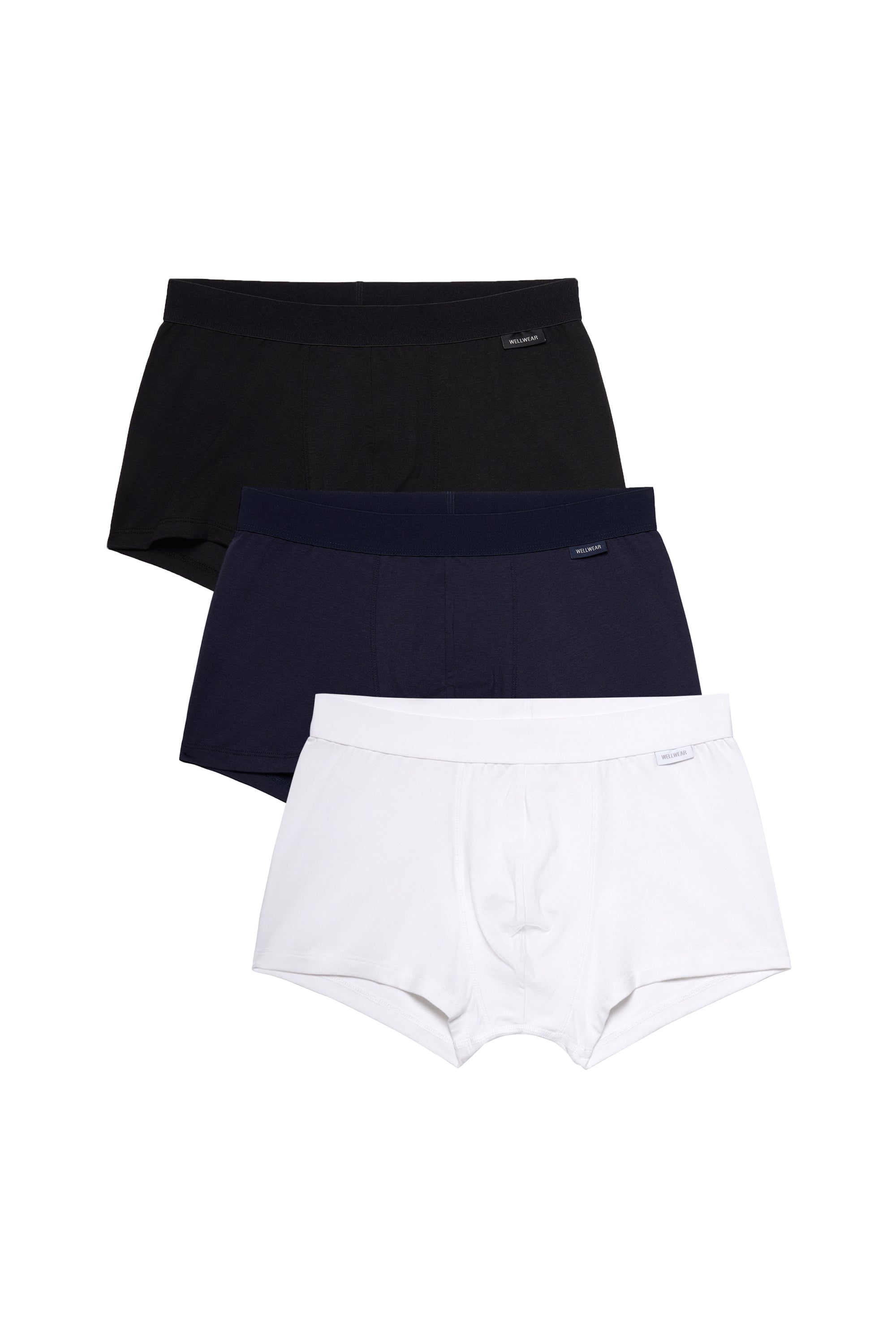 Ultimate Trunks Pack of 3 - Black/Navy/White | David Gandy Wellwear