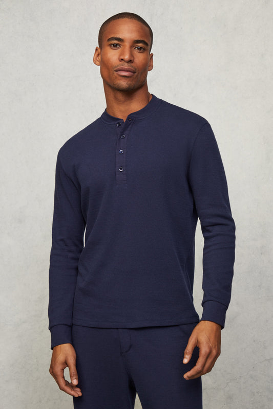 Hackett x Wellwear Waffle Lounge Henley