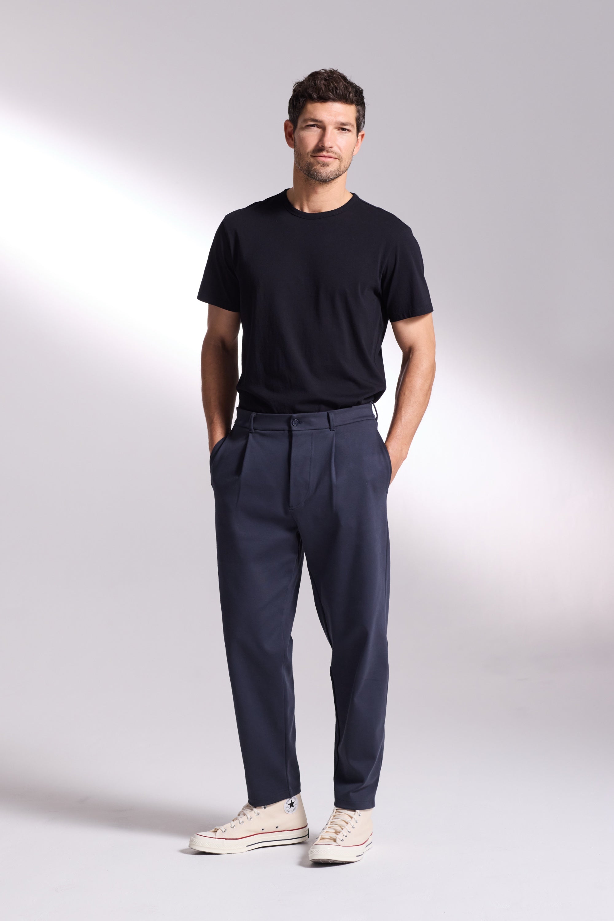 Easy Tapered Pant - Midnight | David Gandy Wellwear