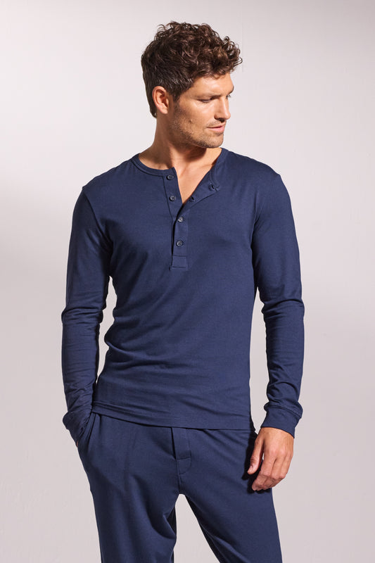 Premium Pyjama Long Sleeve Henley