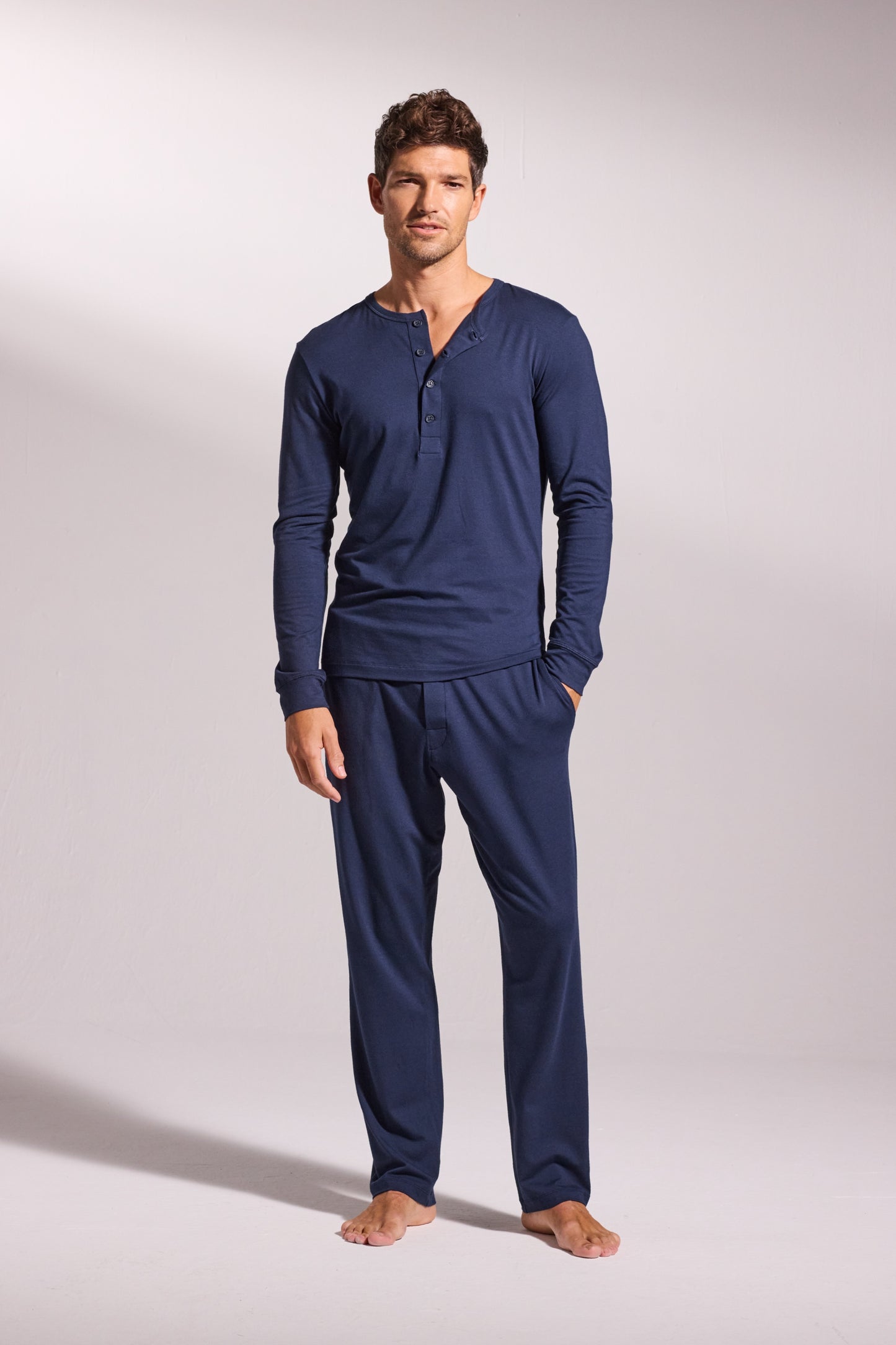 Premium Pyjama Long Sleeve Henley