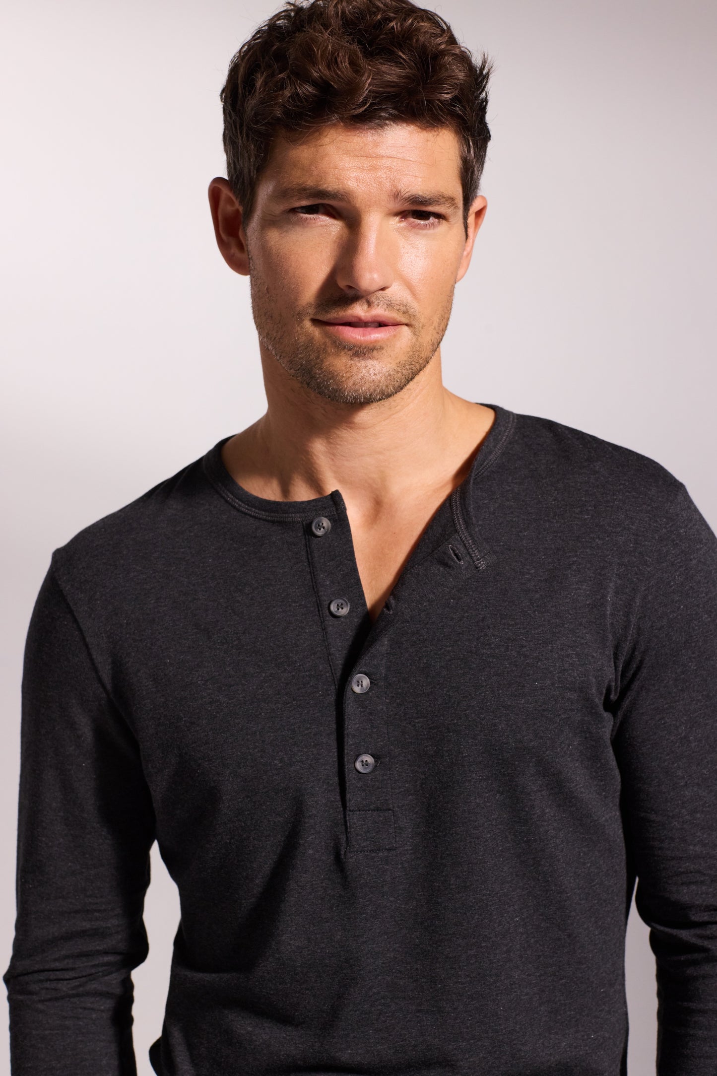 Premium Pyjama Long Sleeve Henley