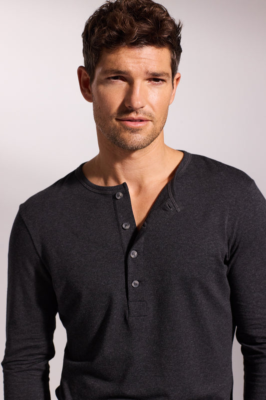 Premium Pyjama Long Sleeve Henley