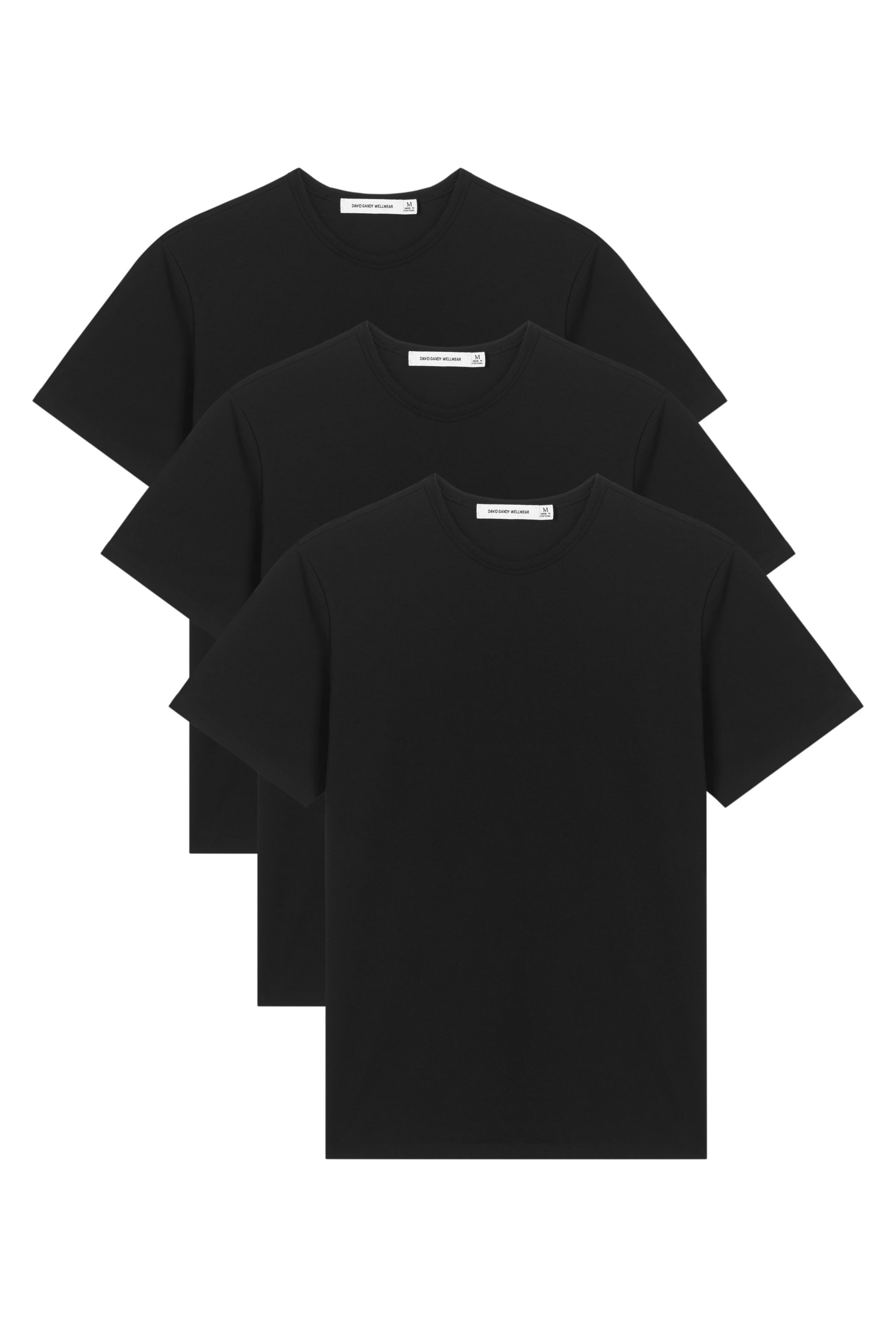 B&C Men's Favorite Organic Cotton T-Shirt – Medium Fit Crew Neck Tee – Size 3XL, Black