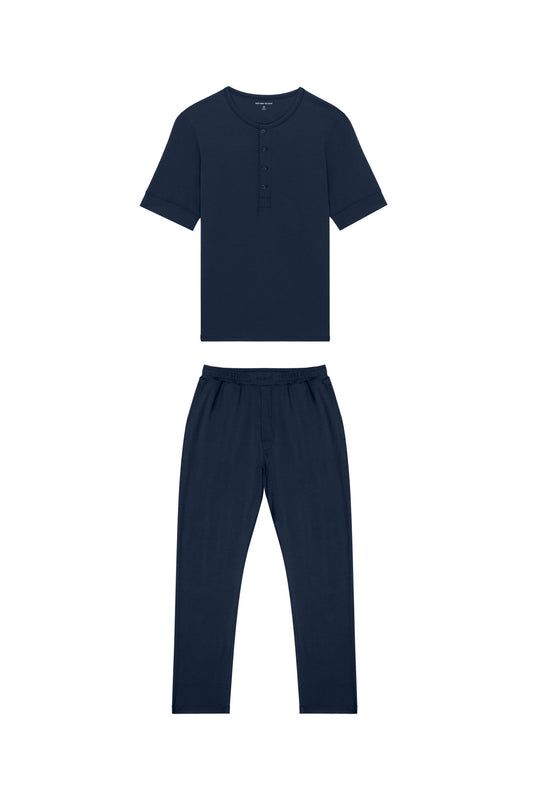 Premium Pyjama Henley Tee Set