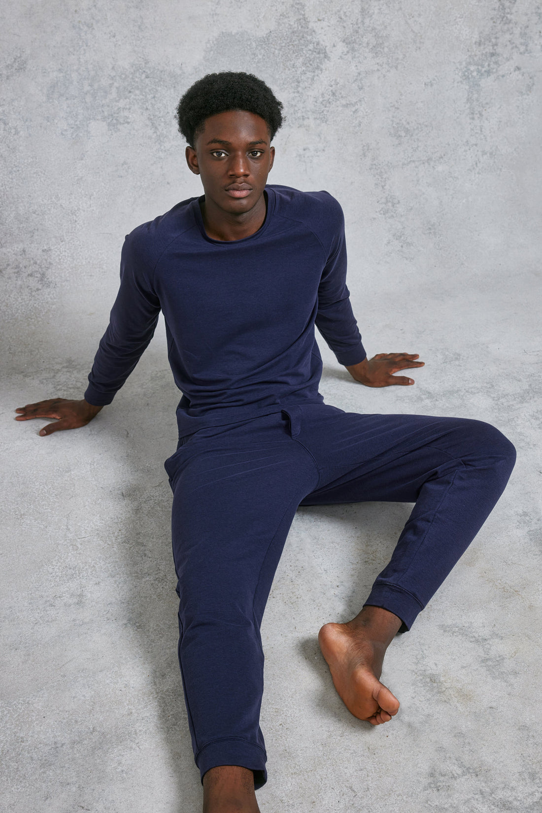 Luxury Lounge Set Navy David Gandy Wellwear