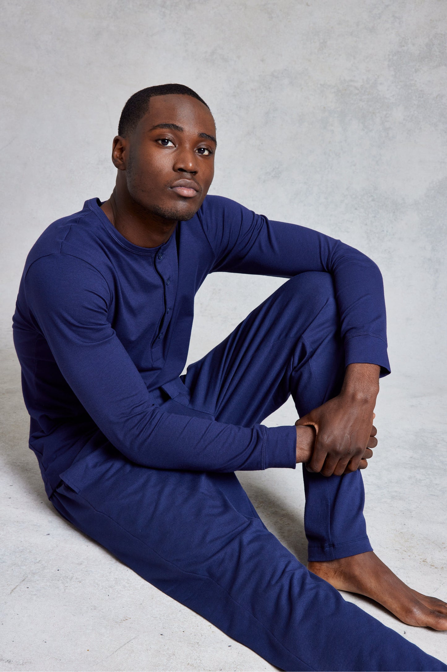 Premium Pyjama Long Sleeve Henley Set